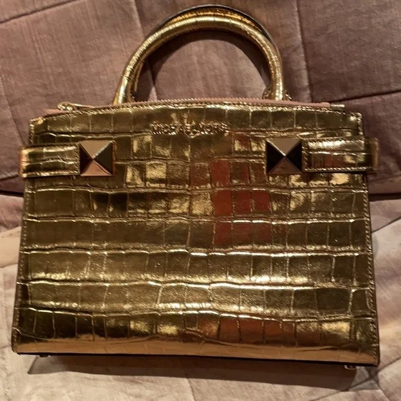 MICHAEL Kors Gold Leather Alligator Handbag or Crossbody NWTS